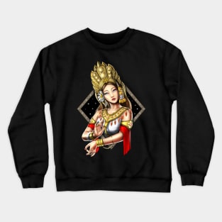 Cambodian Khmer Apsara Dancer Crewneck Sweatshirt